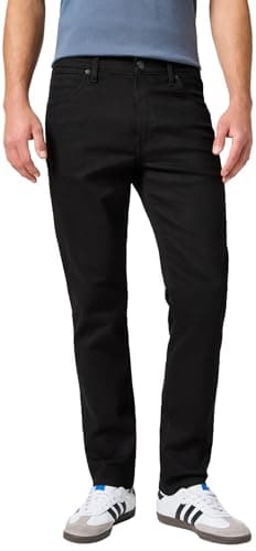 Wrangler Uomo Larston Jeans, Nero (Deep Ink), 31W / 32L