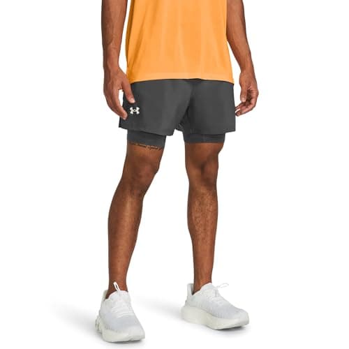 Under Armour Herren Launch 5'' 2-in-1 Shorts Grau L