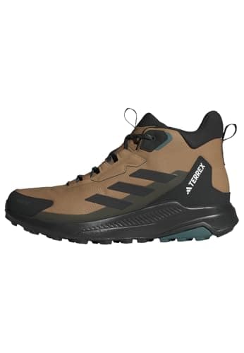 adidas Uomo Terrex Anylander Mid Rain.Rdy Hiking Shoes, Cardboard/Core Black/Shadow Olive, 44 EU