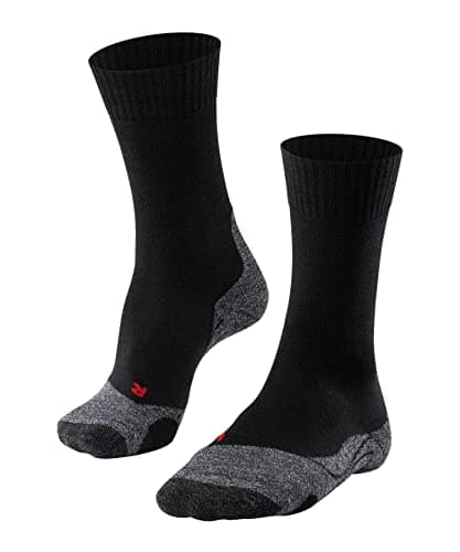FALKE TK2 Explore M SO laine épaisses anti-ampoule 1 paire, Chaussettes de randonnée Homme, Noir (Black-Mix 3010), 39-41