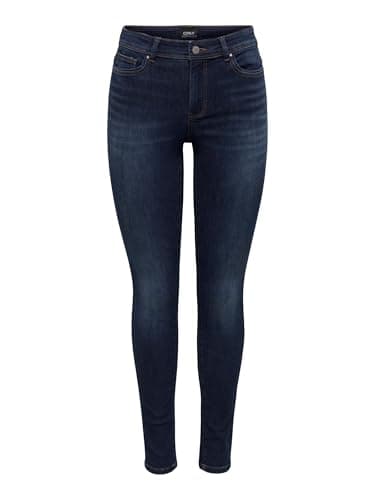 ONLWAUW Vita Media Skinny Fit Jeans Blu S/32