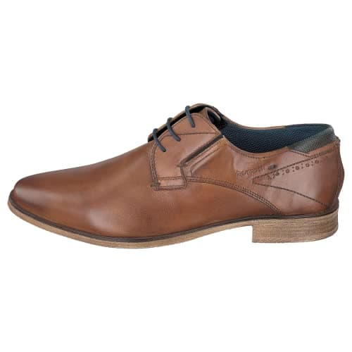 bugatti Herren Businessschuhe, Männer Business Schnürer, Wechselfußbett,Schnuerung,lace-up Shoes,schnürschuhe,Office,Cognac (6300),46 EU / 11 UK