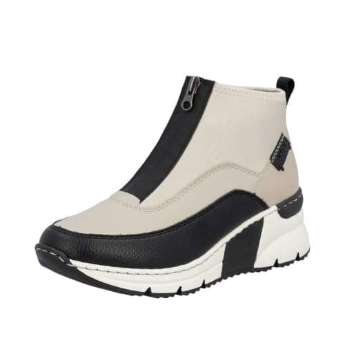 Rieker Damen N6532 Chelsea-Stiefel, beige, 40