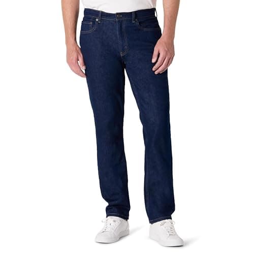 Amazon Essentials Jean Coupe Droite à Faible Élasticité Homme, délavé, 29WX30L