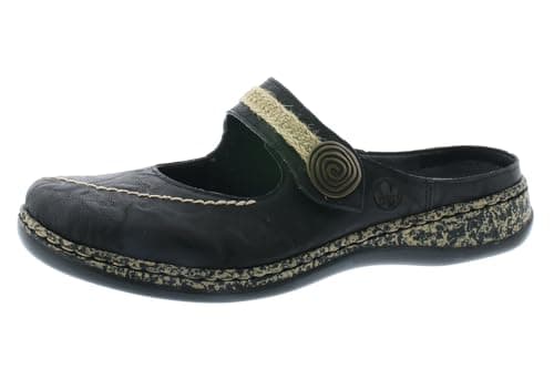 Rieker Damen 46391 Clogs, Schwarz Schwarz 00, 42 EU