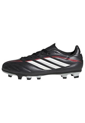 adidas Mixte Enfant Copa Pure Iv Club Firm Ground/Multi Ground Football Boots Kids Shoes, Core Black/FTWR White/Lucid Red, 34 EU