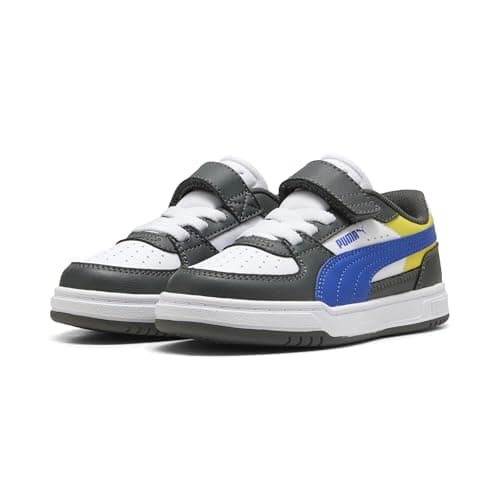 PUMA Zapatillas Caven III Block Niños 31.5, Shadow Gray Royal Sapphire White Blue