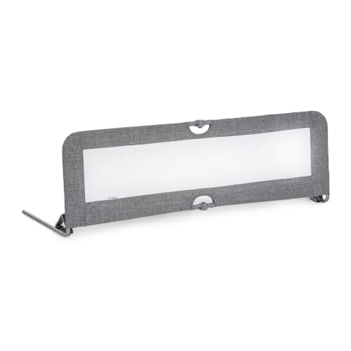 hauck Sleep N Safe Plus XL, Grigio Melange - Sponda Letto Bambini da 18 Mesi a 5 Anni - Grande 150 x 50 x 44 cm - Protezione per Dormire in Sicurezza - Pieghevole e Portatile