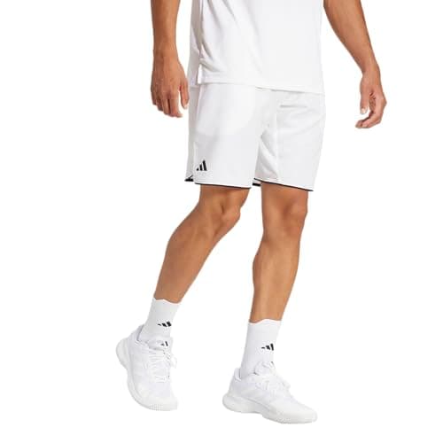 adidas Men's Club Tennis Climacool Shorts, White, XL 7 inch