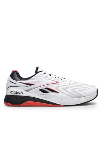 Reebok Baskets Unisexes Nano X5 Edge, Blanches, Noires, Rouge Sport, Taille 42,5 UE