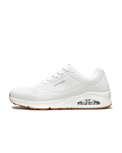 Skechers Uno Stand On Air Baskets Homme, White Durabuck Trim, 48.5 EU