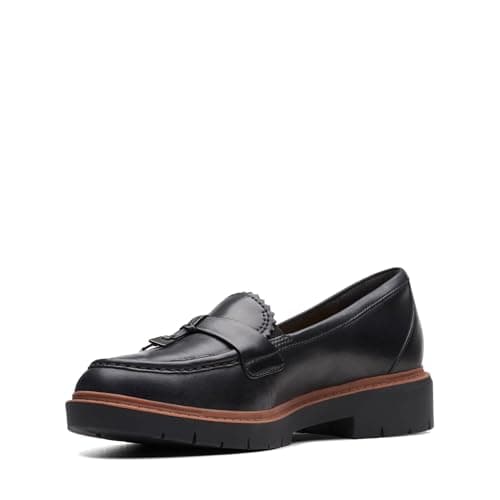 Clarks Westlynn BellaLoafer para Mujer, Piel Negra, 41.5 EU