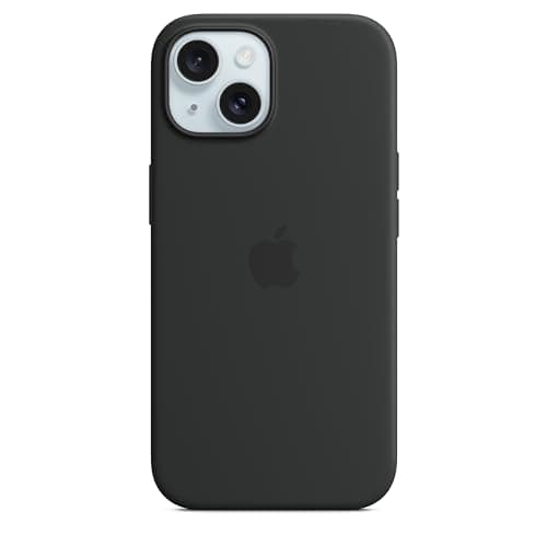 Apple Coque en Silicone avec MagSafe pour iPhone 15 - Noir 