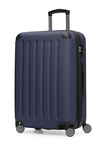 Hauptstadtkoffer Spree – Valise Rigide Taille Moyenne, Serrure TSA, 4 Roues, Trolley, Valise de Voyage, Bagage Extensible, 65 cm, 74 litres, Bleu foncé
