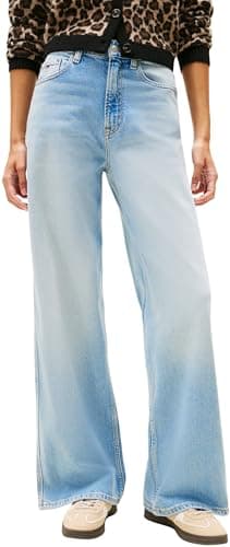 Tommy Jeans Vaqueros Mujer Claire Cintura Alta, Azul (Denim Light), 28W/26L
