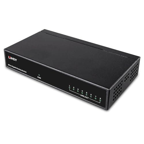Lindy 8 Port GIGABIT Desktop Switch 10/100/1000 - Zubehör PC, 25045