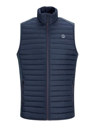 JACK & JONES Herren Jjemulti Bodywarmer Collar Noos Weste, Navy Blazer, L EU