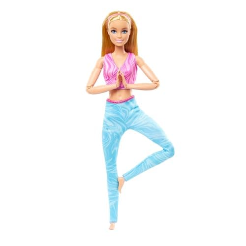 Barbie Poupée Made to Move Yoga avec Tenues