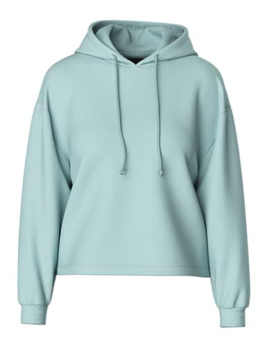PIECES Pcchilli LS Hoodie Noos BC, Sudadera con Capucha Mujer, Nube Azul, S