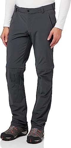 Schöffel Herren Pants Folkstone Zip Off, vielseitige Hose mit Zip-Off Funktion, leichte Wanderhose für den Sommer, Asphalt, 26