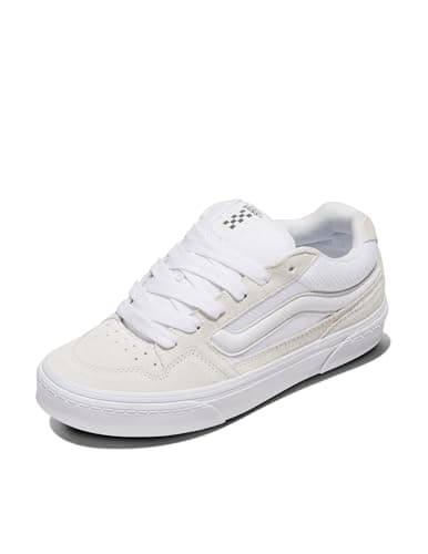 Vans Baskets Basses Caldrone pour Femme, Maille en Daim Blanc, 36 EU