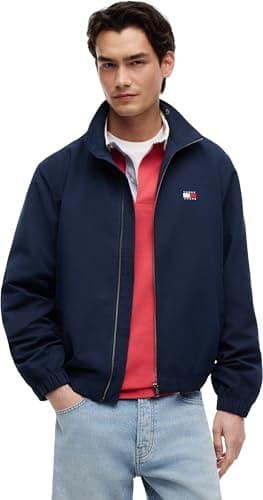 Tommy Jeans Cortavientos Hombre con puños y cinturilla elásticos, Azul (Dark Night Navy), XL