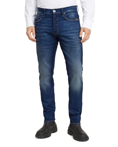 G-STAR Homme Jean 3301 Slim, Bleu (worker blue faded 51001-A088-A888), 26W / 30L