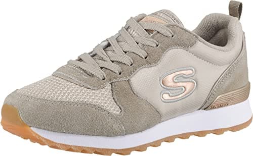 Skechers Og 85 Goldn Gurl, Sneaker a Collo Basso Donna, Gray Taupe, 36 EU