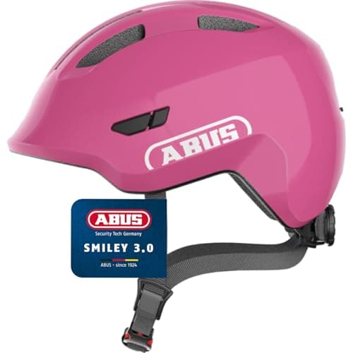 ABUS Casco per bambini Smiley 3.0 - casco da bici con calzata bassa, design a misura di bambino e spazio per il codino - per ragazze e ragazzi