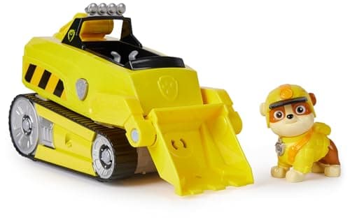 Paw Patrol Patrulla Canina - Pack Figura Rubble Jungle Pups y Vehículo Rinoceronte - Patrulla Canina Juguetes - 6067761 - Juguetes Niños 3 años + - Regalo Niño 3 años +