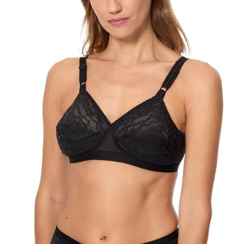 Playtex Reggiseno Senza Ferretto Criss Cross 0165 Donna x1, Nero, 42/7E