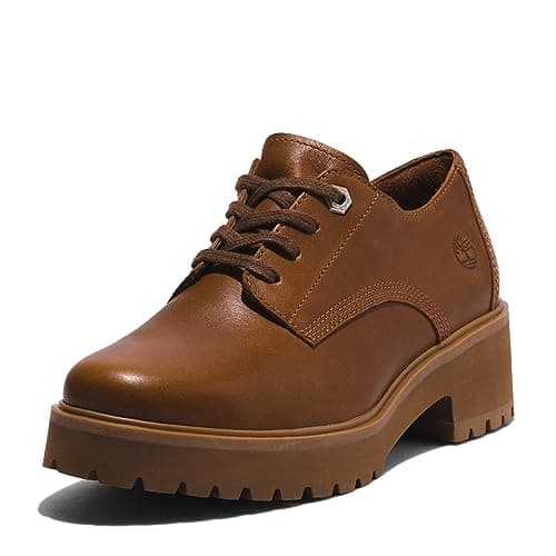 Timberland Carnaby Cool, Oxford Mujer, Rust Full Grain, 41 EU Ancho