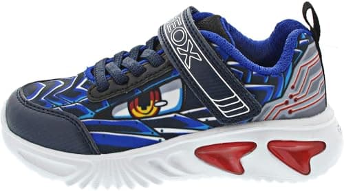 Geox J Assister Boy B, Basket, Navy/Royal,