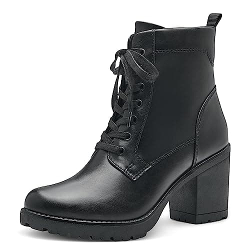 MARCO TOZZI Damen Stiefeletten zum Schnüren mit, Schwarz (BLACK), 39 EU