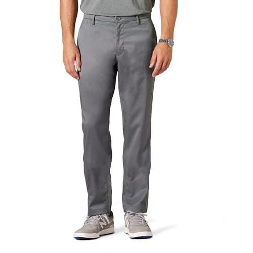 Amazon Essentials Short de Golf en Textile Extensible, Coupe athlétique (Grandes Tailles Disponibles) Homme, Charbon, 35W / 28L
