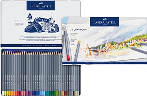 FABER-CASTELL - Set di matite acquerellabili da 36 pezzi Goldfaber Aqua
