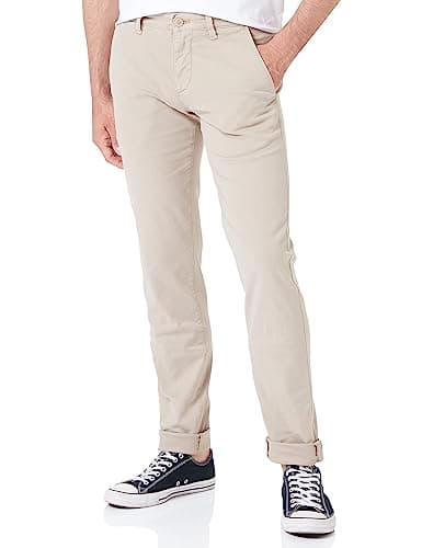 Marc O'Polo Herren Chinohose mit Stretch-Anteil Shaped Fit, Beige (Pure Cashmere), W28/L32