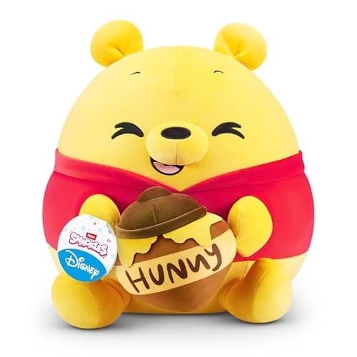 Snackles Disney 35 cm großes Plüschspielzeug von ZURU, Plüschspielzeug mit Snack-Accessoire (Pooh&Honey)