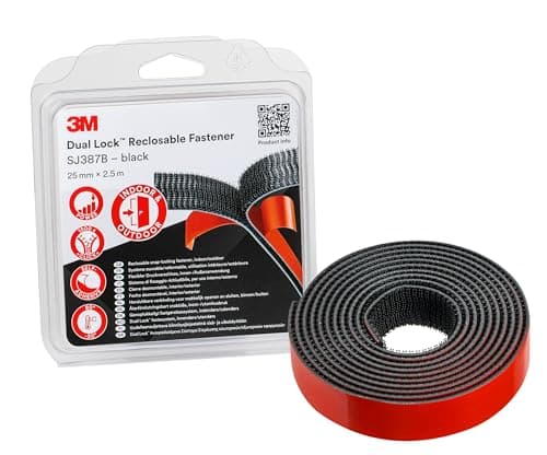 3M Dual Lock Flexibler Druckverschluss SJ3870, 25mm x 2.5m, 6.1mm, 1 Stück