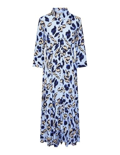 YAS Yassavanna - Maglietta Lunga da Donna, Taglia S. Noos, Clear Sky/AOP: liro Print, M