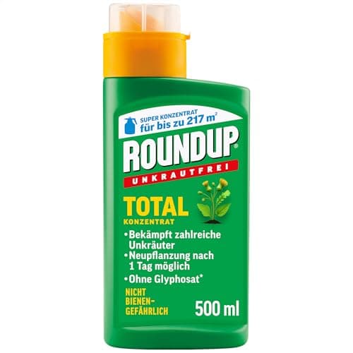Roundup Unkrautfrei Total Konzentrat 500 ml Herbizid für Ziergärten