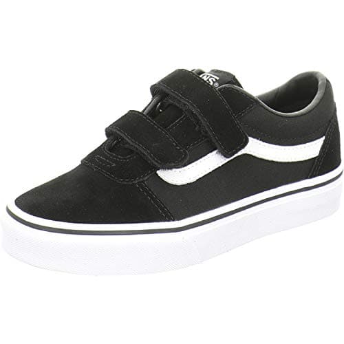 Vans Ward V Suede, Jungen Sneaker, Schwarz ((Suede/Canvas) Black/White Iju), 33 EU