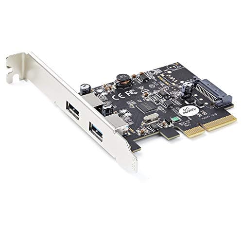 StarTech.com Tarjeta PCI Express de 2 Puertos USBA 10Gb/Puerto - Tarjeta de Expansión Controladora PCIe de 2 Puertos USB 3.2 Gen 2 Tipo A - de Perfil Bajo y Completo - Windows & Linux (PEXUSB312A3)