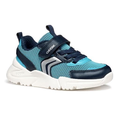 Geox J Loftus Boy B - Scarpe da Ginnastica Bambino, Sky/Navy,