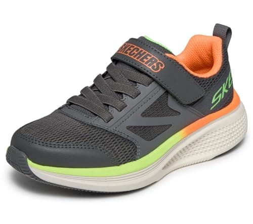 Skechers Niños GO Run Elevate 2.0 Find MY Sneaker, Grey, 27.5 EU