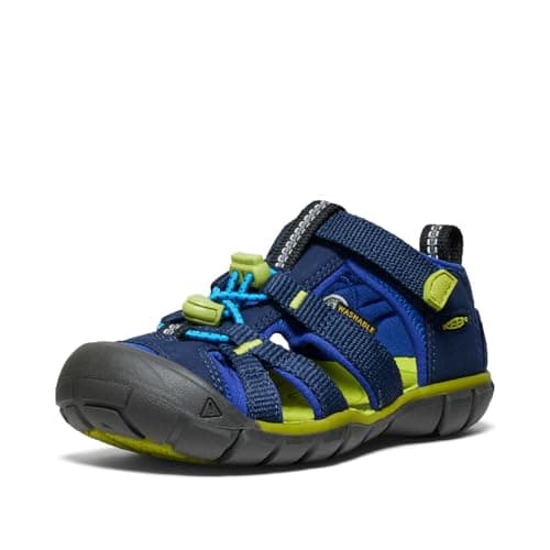 KEEN Unisex Kinder Seacamp 2 Cnx Sandalen, Naval Academy Chartreuse, 36 EU