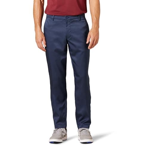 Amazon Essentials Short de Golf en Textile Extensible, Coupe athlétique (Grandes Tailles Disponibles) Homme, Bleu Marine, 28W / 29L