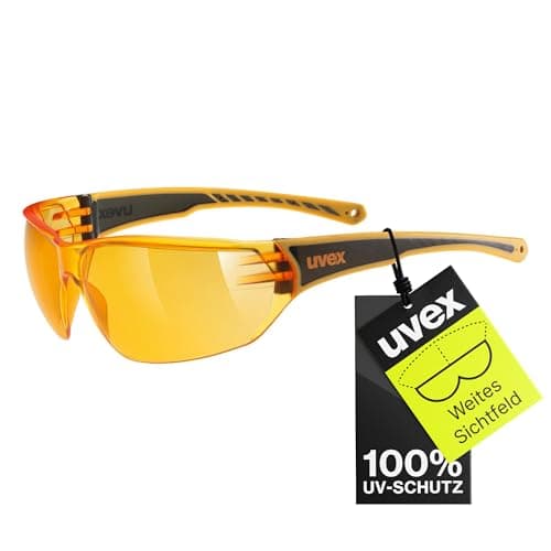 uvex sportstyle 204, occhiali sportivi unisex, specchiato, comfort senza pressione e tenuta perfetta, orange/orange, one size