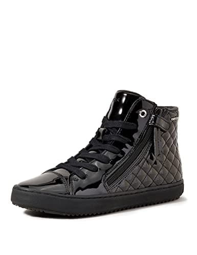 Geox J Kalispera Girl D, Sneakers Niñas, Negro, 30 EU