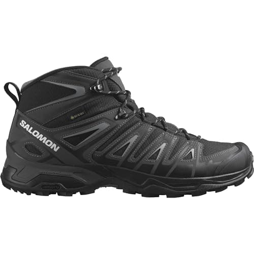 Salomon X Ultra Pioneer Mid Gore-Tex Zapatillas de Senderismo para Hombre, Cualquier clima, Sujeción del pie segura, Estabilidad y amortiguación, Black, 48